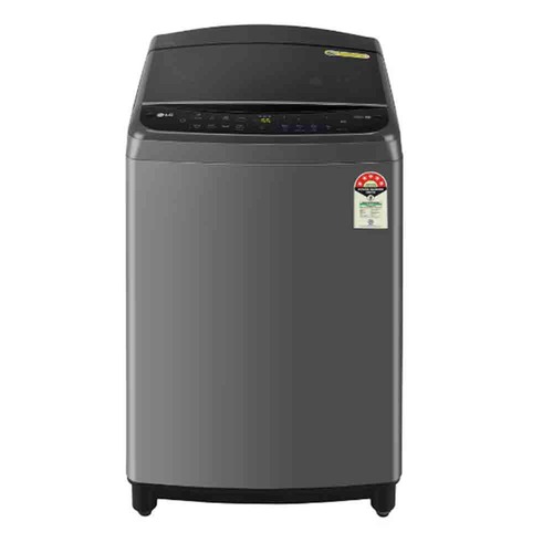 LG 8.0 Kg 5 Star AI Direct Drive Technology Steam Wash for Allergy Removal Fully-Automatic Top Loading Washing Machine More Fabric Care & Convenience In-Built Heater (THD08SPM.ABMQEIL) Middle Black